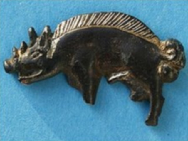 iron boar found on the battlefield
